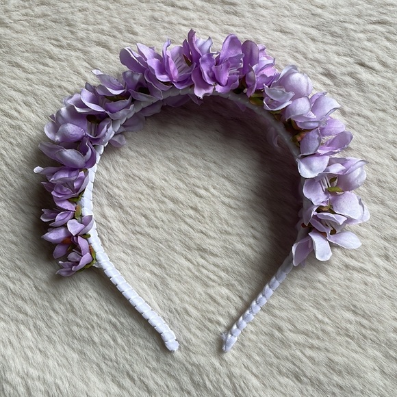 Pastel Purple Ombré Flower Blossom Headband - Picture 9 of 14